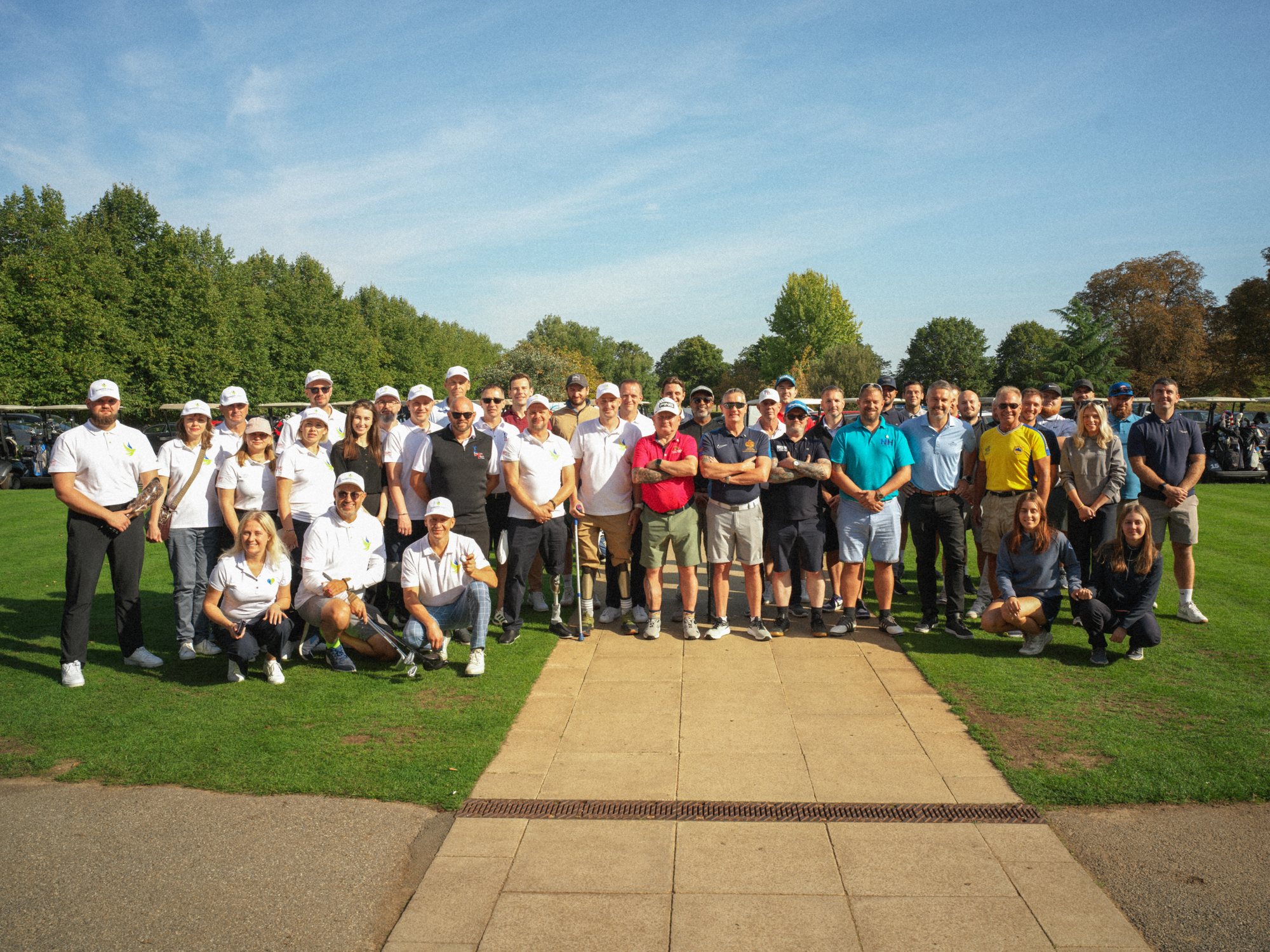 Ukrainian veterans on the golf course